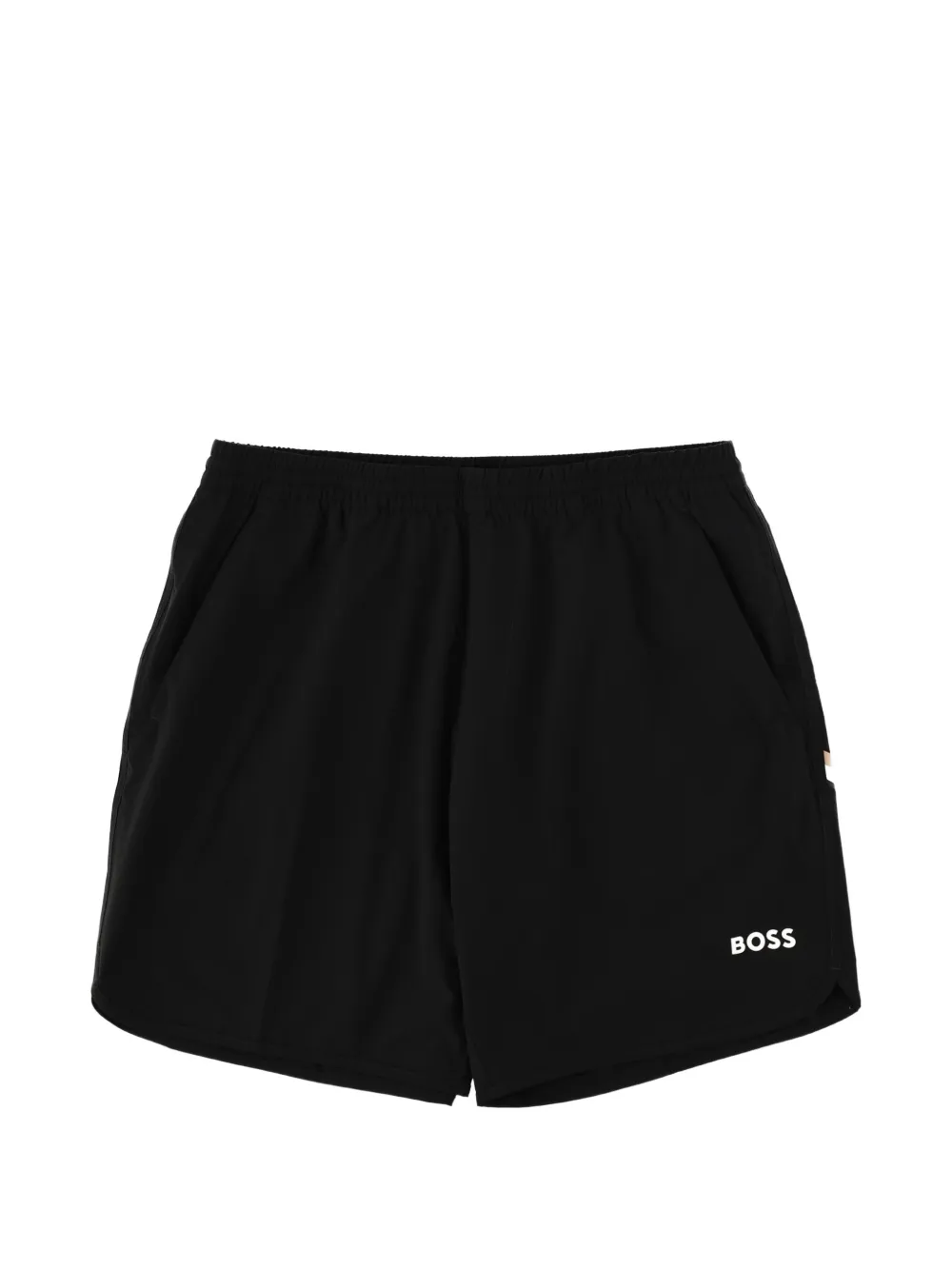 BOSS GREEN HUGO BOSS logo-print elasticated shorts - Nero