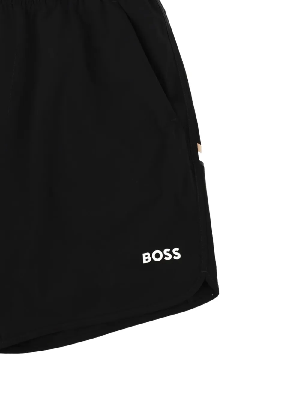 BOSS GREEN HUGO BOSS Shorts met logoprint Zwart