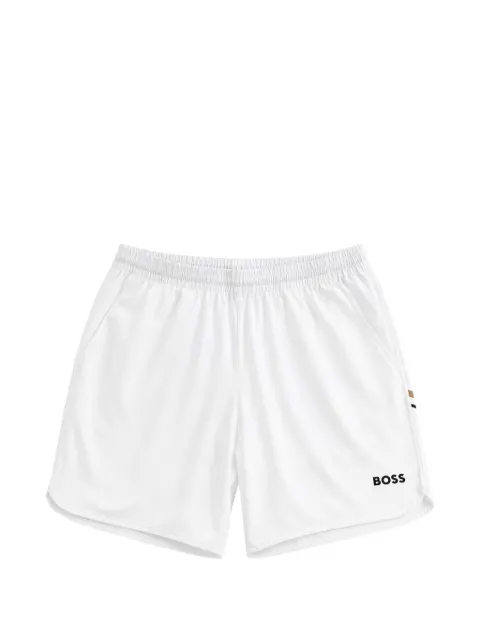 BOSS GREEN HUGO BOSS logo-print elasticated shorts