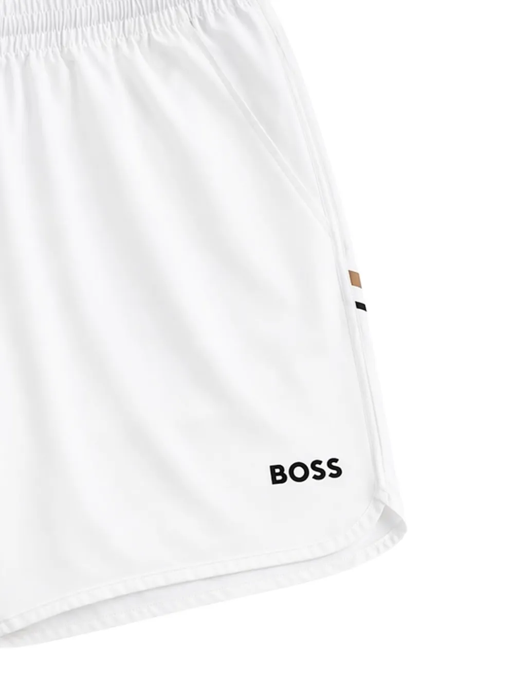 BOSS GREEN HUGO BOSS Shorts met logoprint Wit