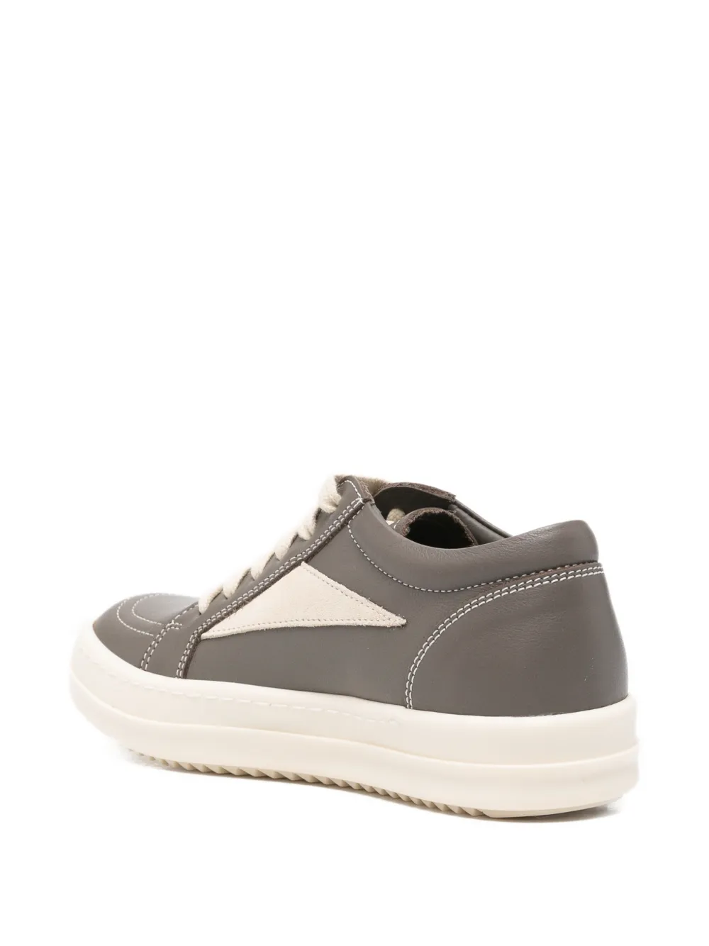 Rick Owens Kids leather contrast-panel sneakers Bruin