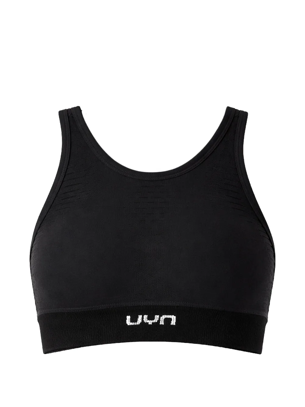 UYN logo textured top - Nero