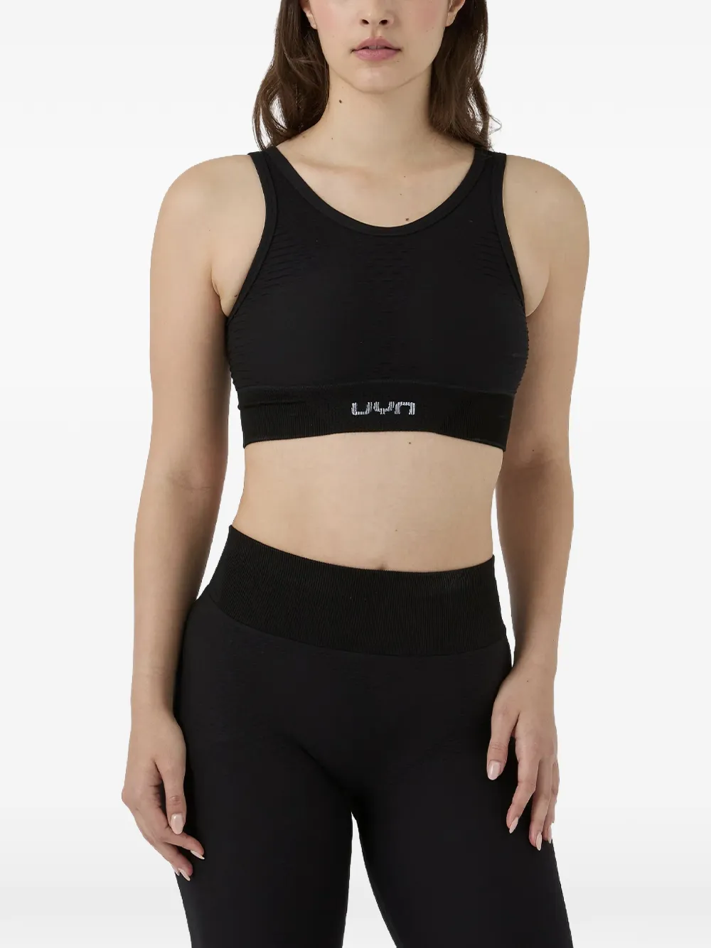  Uyn Top Texturizado Con Logo - Negro 