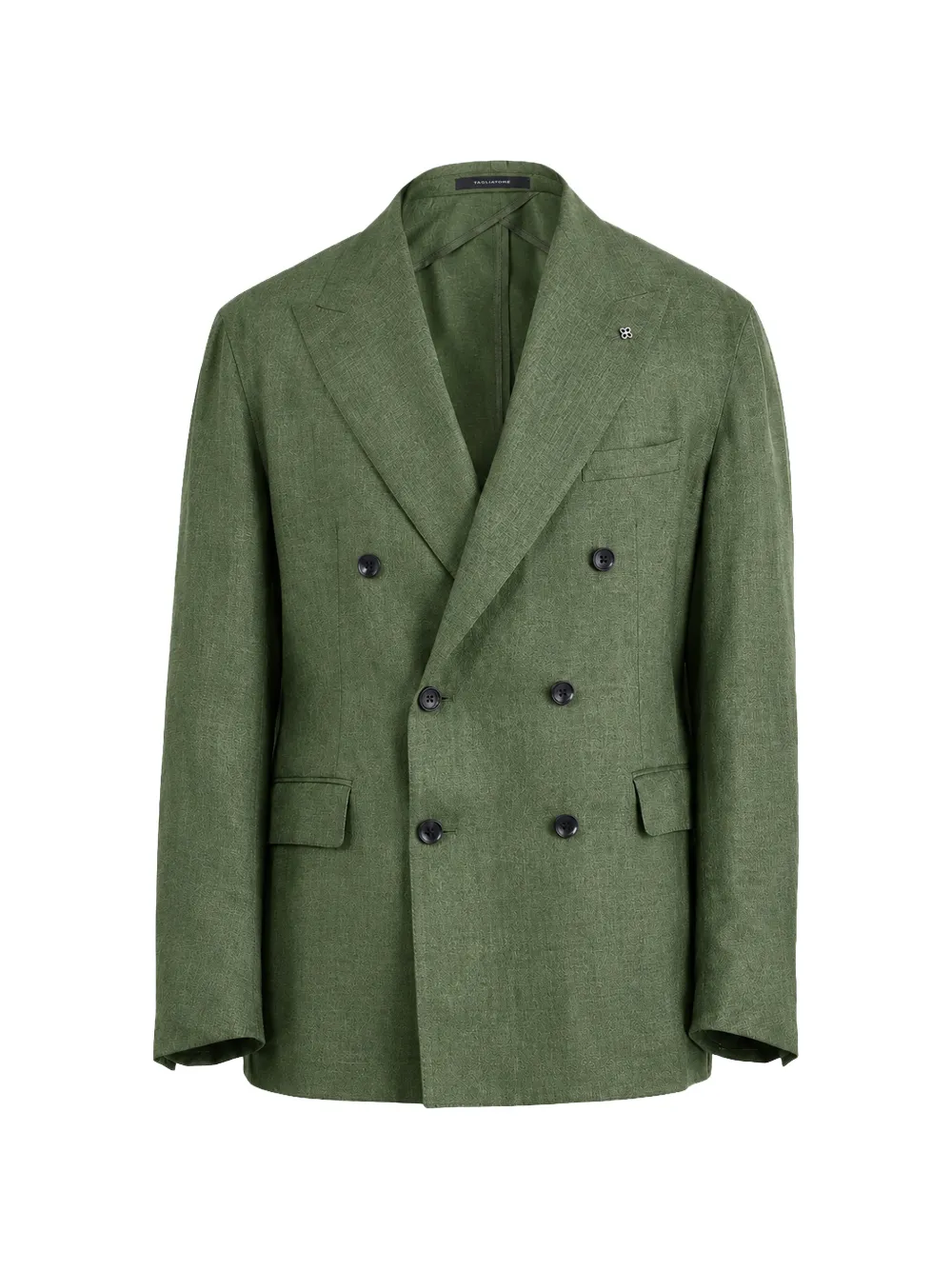 Tagliatore double-breasted peak-lapel blazer - Verde