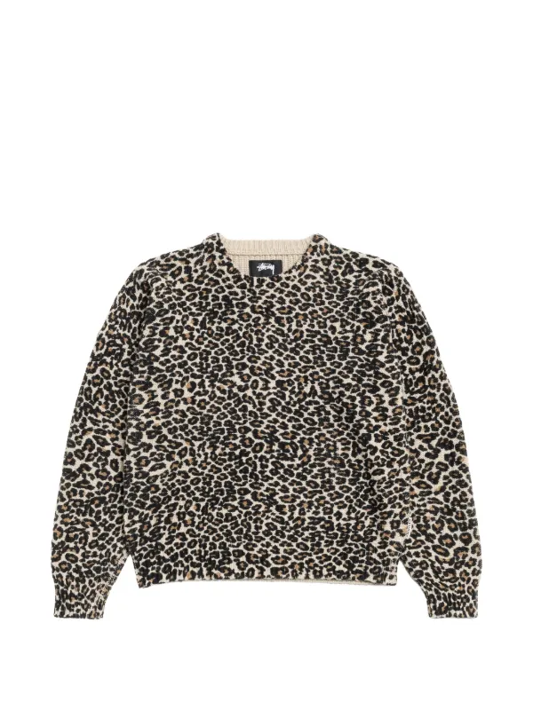 Stussy レオパード柄 ワッフル長袖Tシャツ M 35192633_66530575_600.jpg