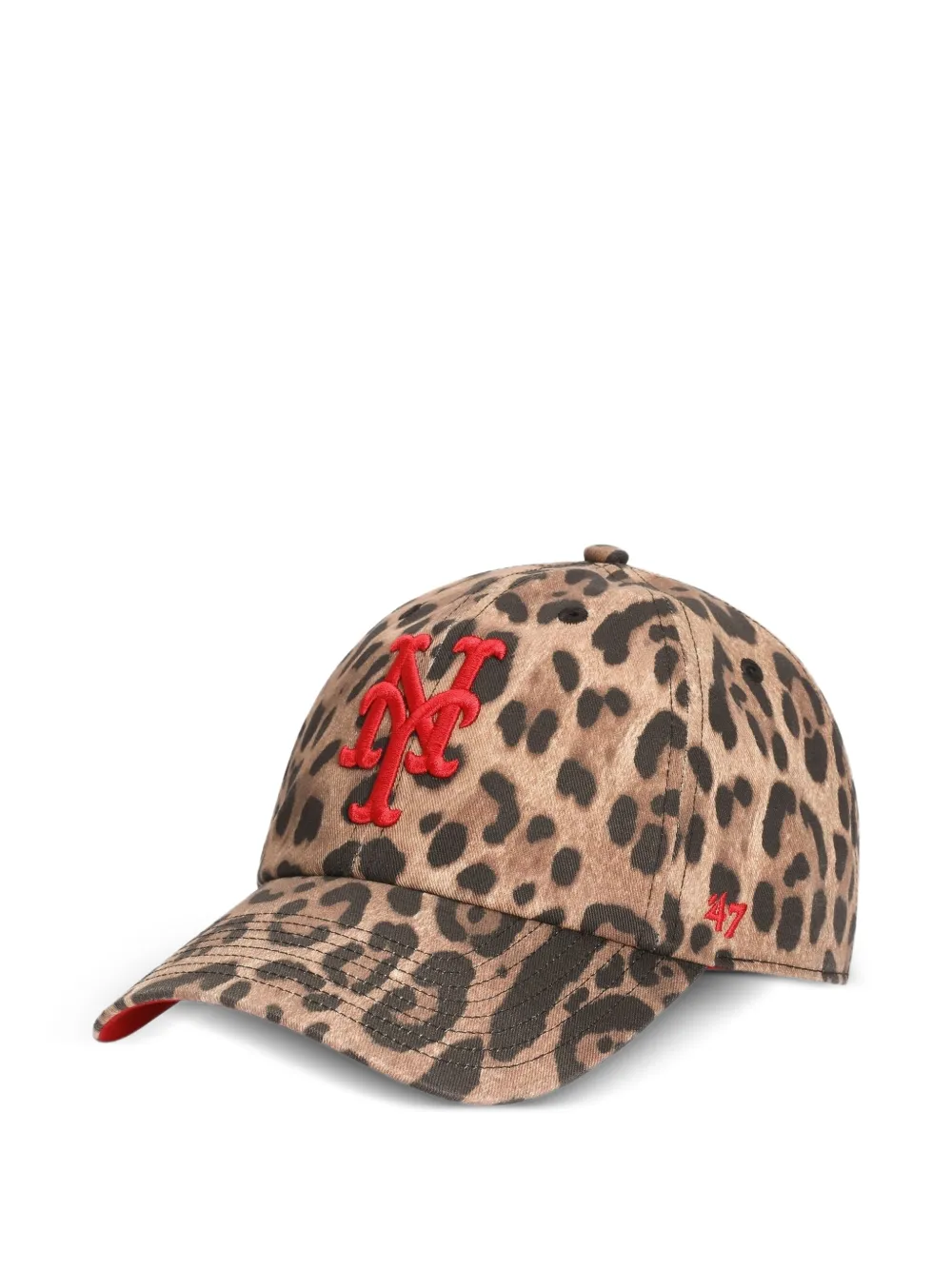 Dolce & Gabbana X '47 New York Mets Leo-print Baseball Cap In Neutral