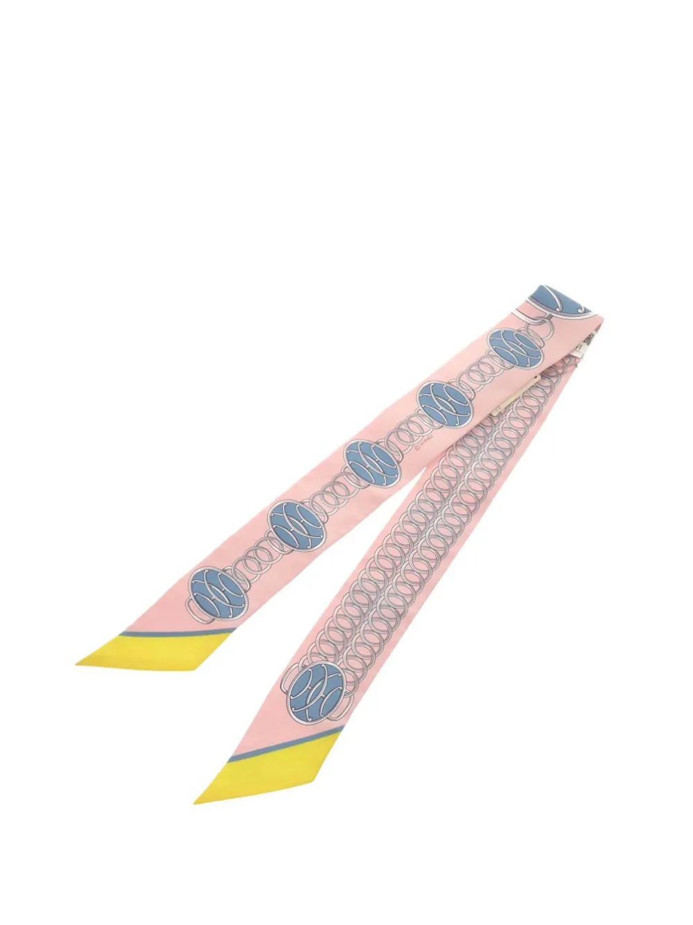 Hermès Pre-Owned 2000-2025 Lift Profile Silk Twilly Scarf scarves - Rosa