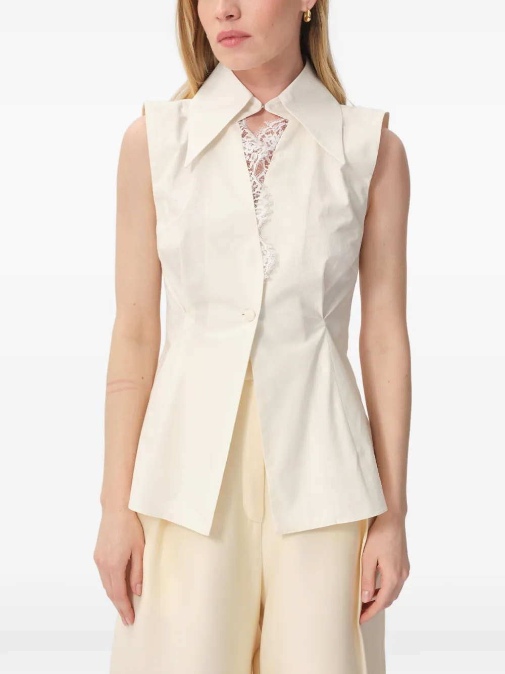 CONCEPTO Ember lace shirt - Nude