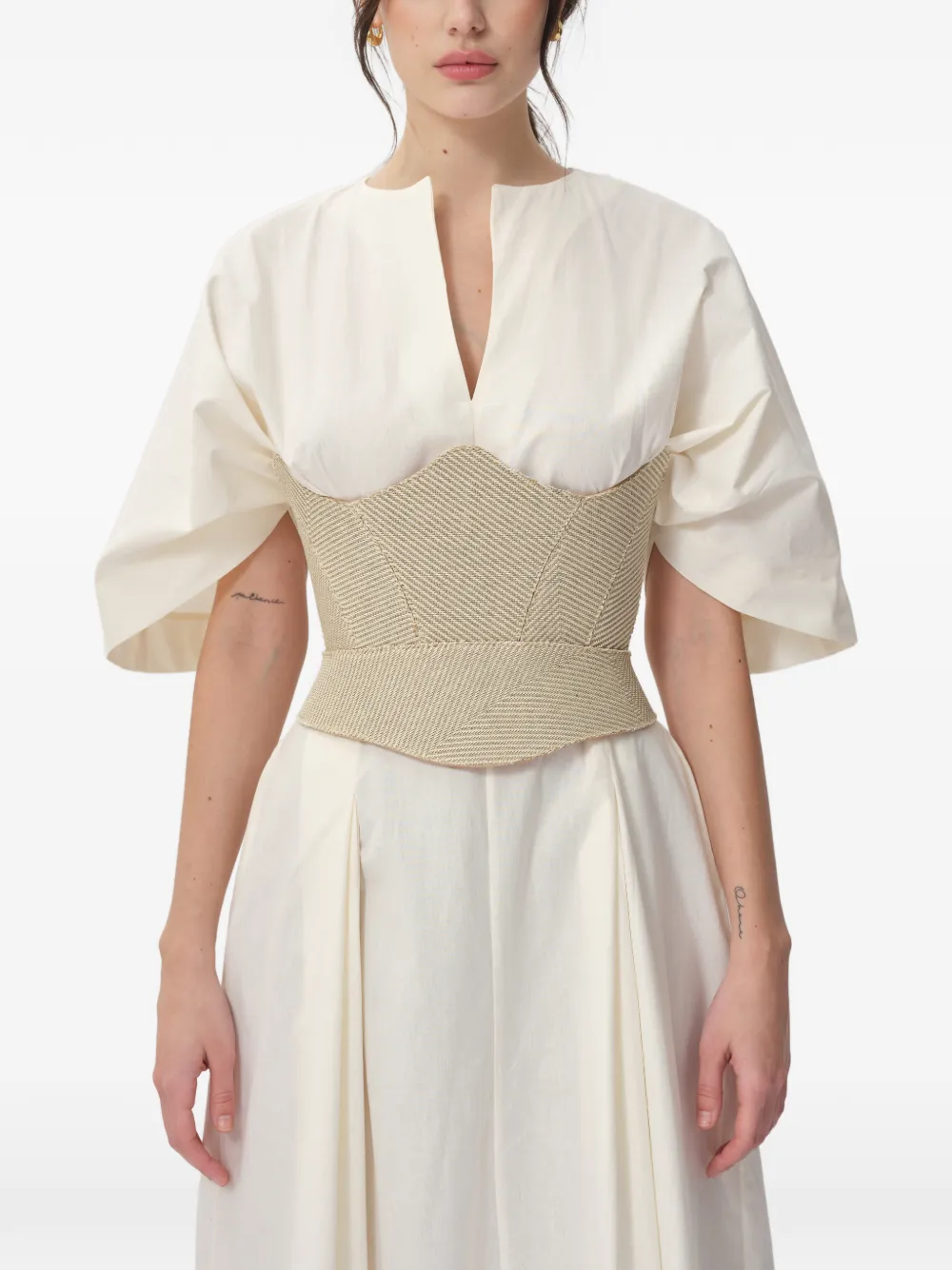 CONCEPTO Flower corset - Toni neutri