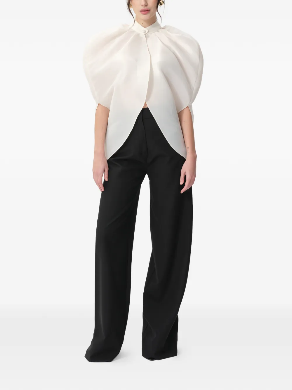 CONCEPTO Sage cape blouse - thumbnail 2 of 5