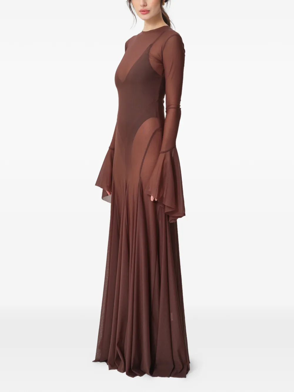  Concepto Vestido Largo Sienna - Marrón 