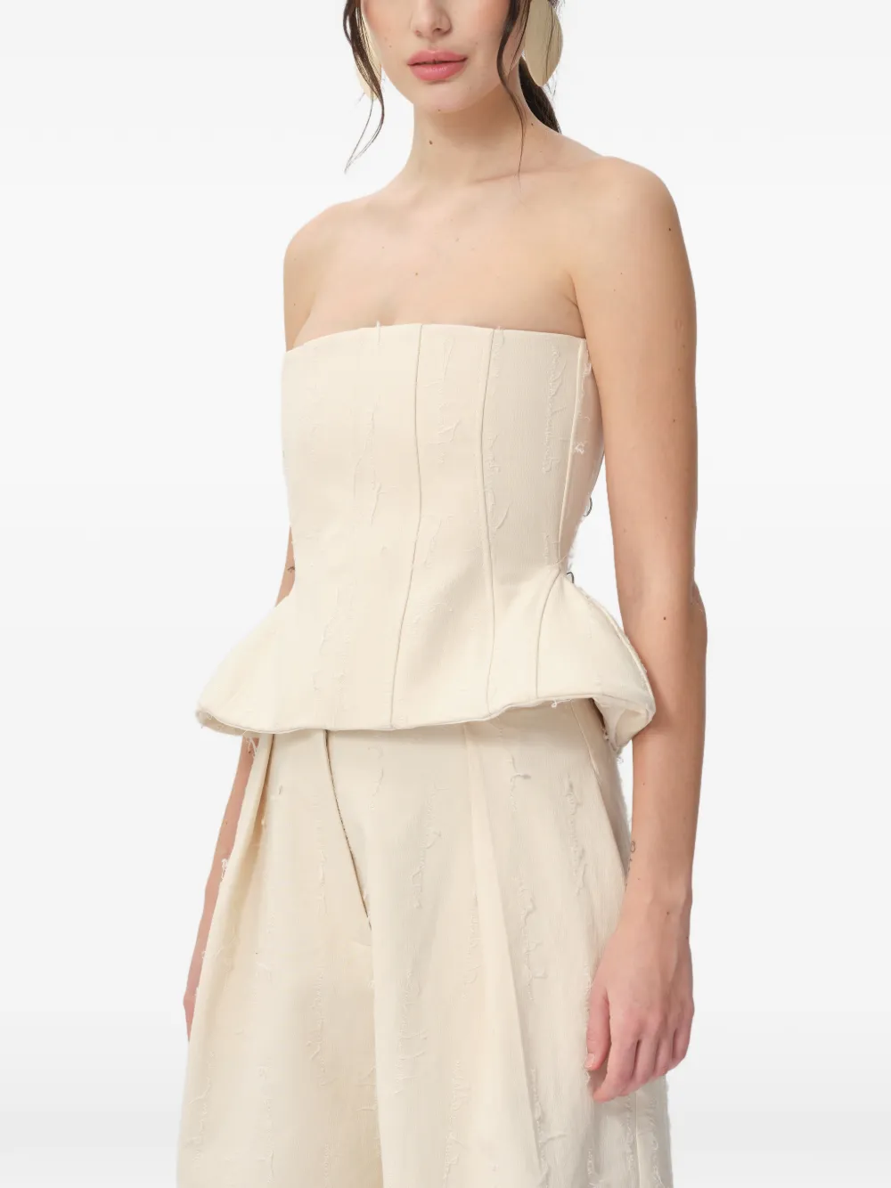 CONCEPTO fringe corset - Neutrals
