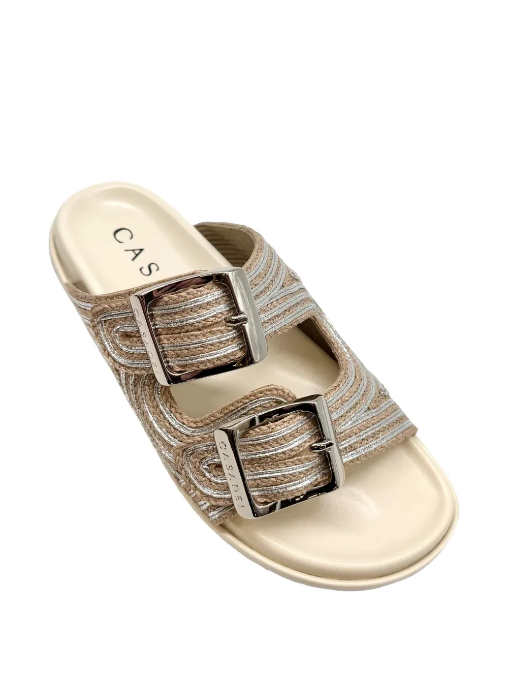 Casadei Birky Tahiti buckle-strap sandals Beige