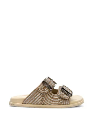 Casadei Birky Braided Sandals | Neutrals | FARFETCH RO