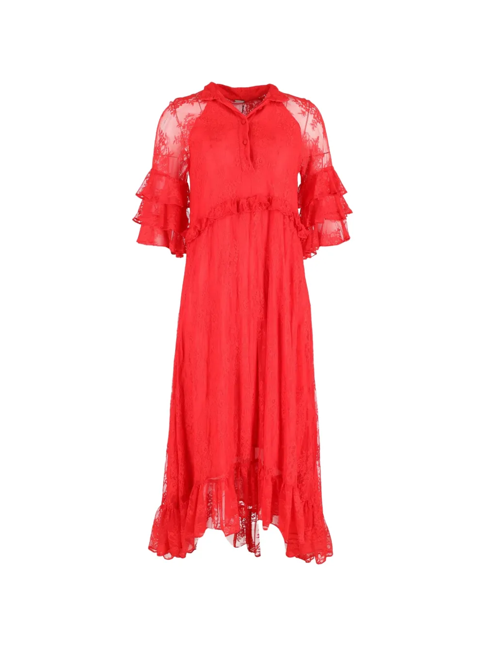 Dodo Bar Or Rossano ruffled dress - Rosso