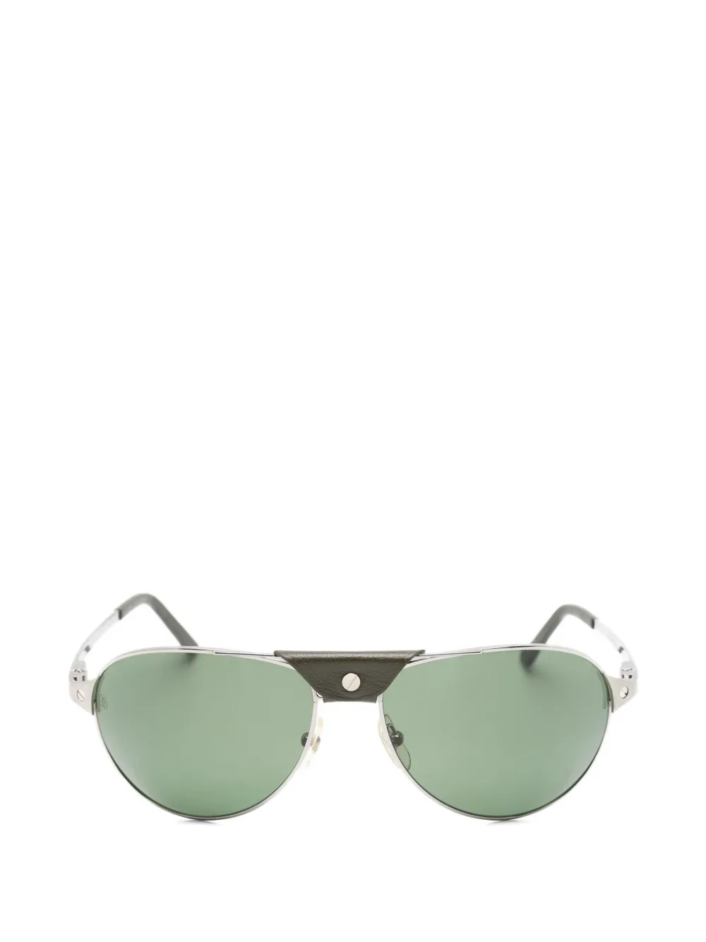 Cartier Eyewear Edition Santos-Dumont pilot-frame sunglasses - Argento