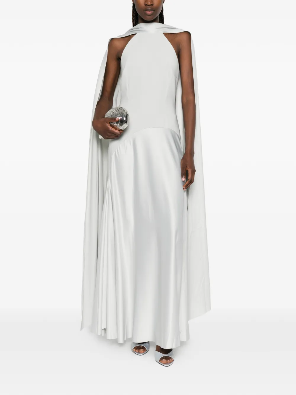Solace London Cece maxi-jurk Grijs