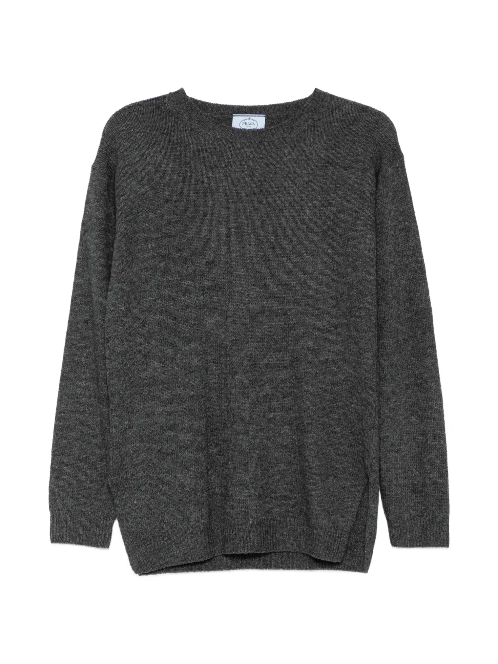 Prada Pre-Owned crew-neck side-slit sweater - Grau