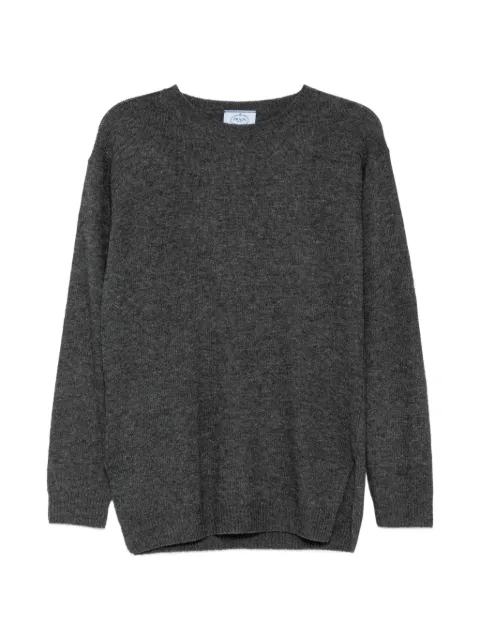 Prada Pre-Owned crew-neck side-slit sweater