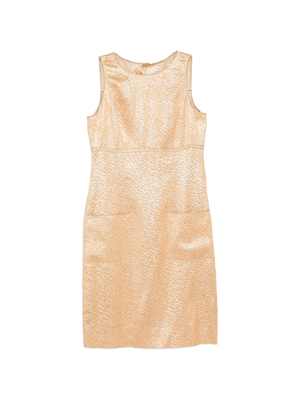 CHANEL Pre-Owned 1996 brocade mini dress - Oro