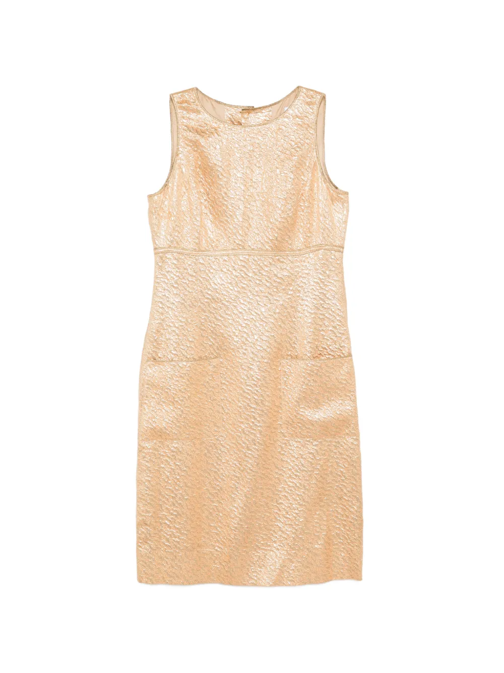 CHANEL Pre-Owned 1996 brocade mini dress - Gold