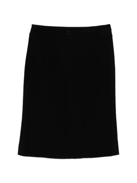 CHANEL Pre-Owned wool blend pencil skirt