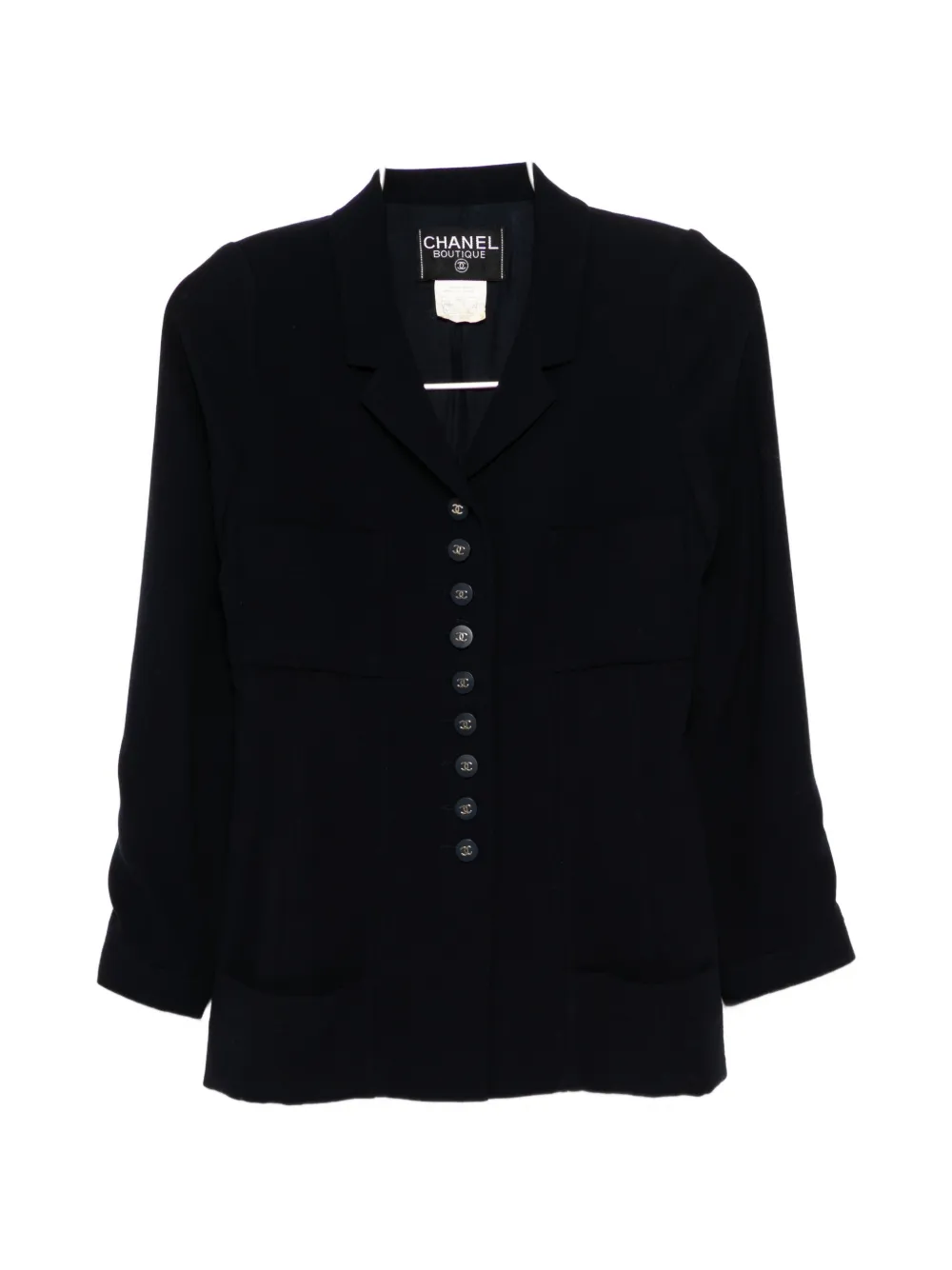CHANEL Pre-Owned 1996 CC buttons blazer - Blu