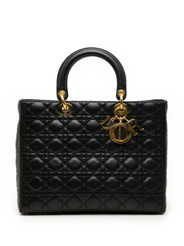 Christian Dior Pre-Owned 2001 ラージ ラムスキン カナージュ レディ 