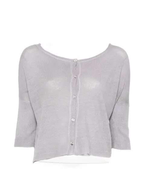 Avant Toi fine-knit button-up cardigan