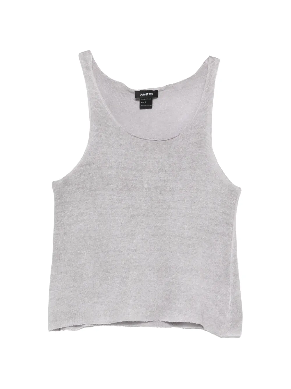 Avant Toi knitted racerback tank top - Grigio