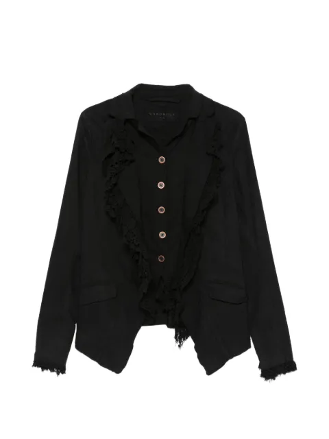 Rundholz lace-trim raw-cut jacket