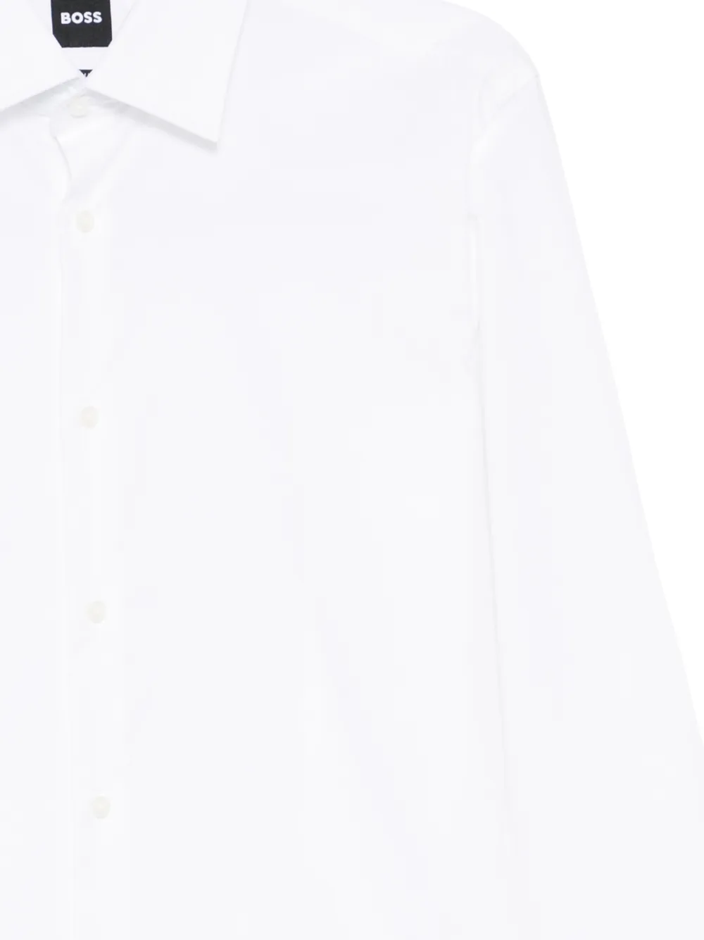 BOSS Easy-Iron popeline overhemd Wit