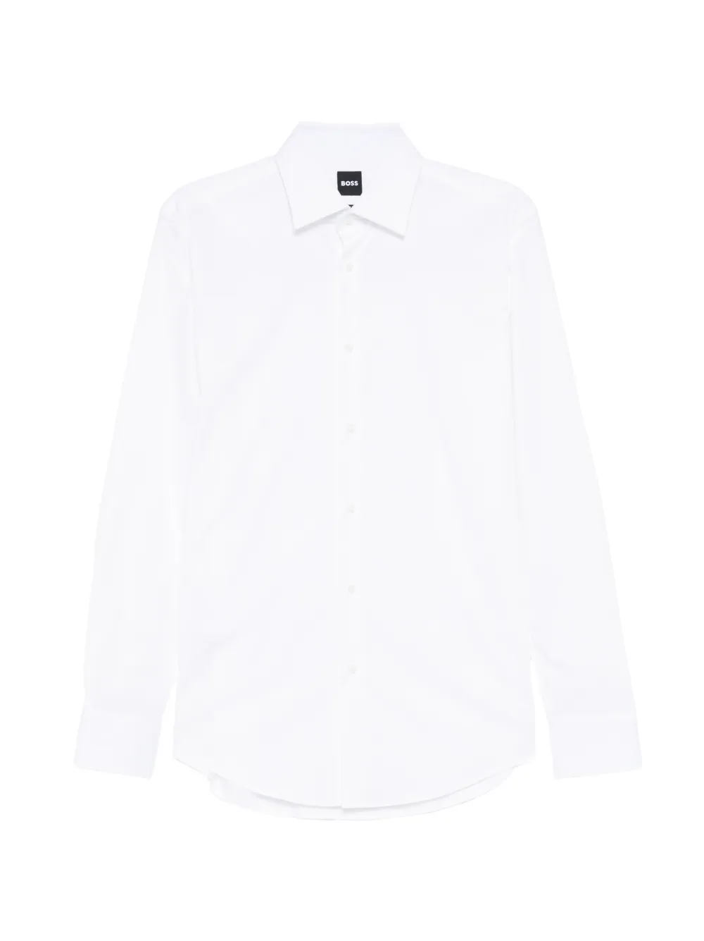 BOSS easy-iron poplin shirt - Weiß