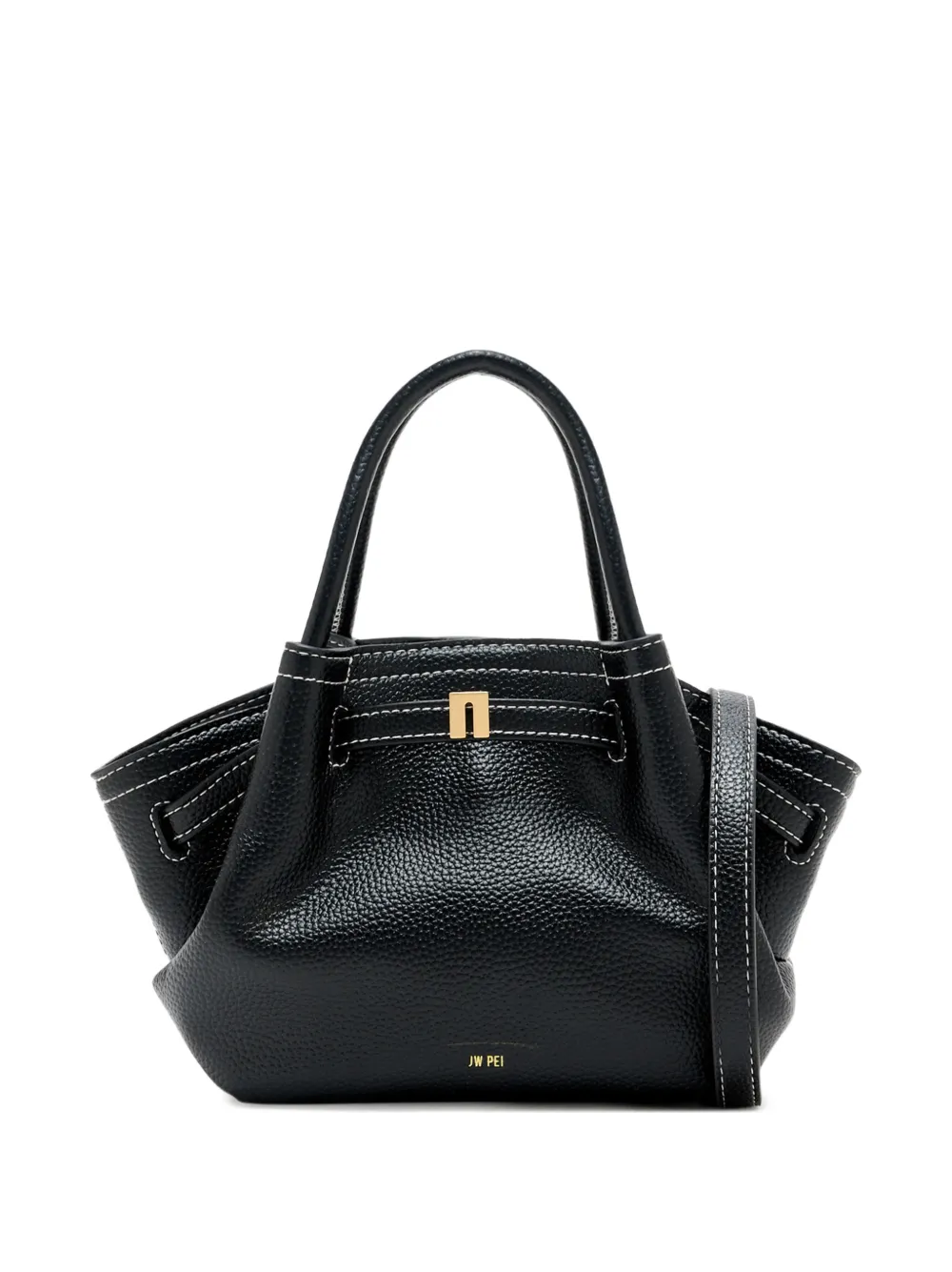 JW Pei mini Hana contrast-stitch pebbled tote bag