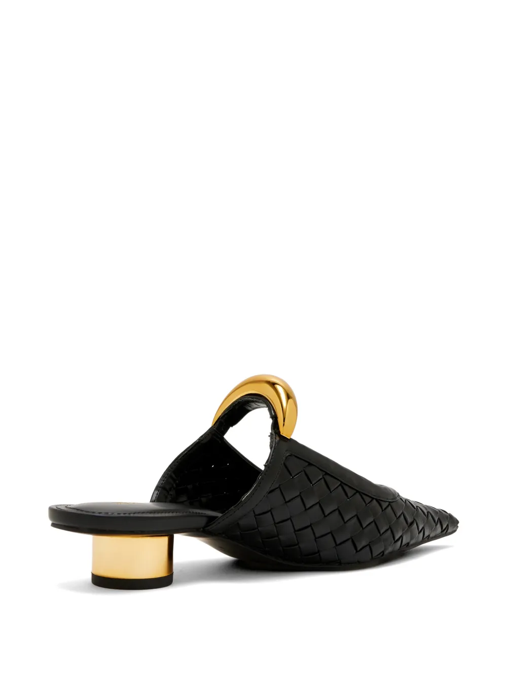 JW Pei woven-design sculptural-detail mules Zwart