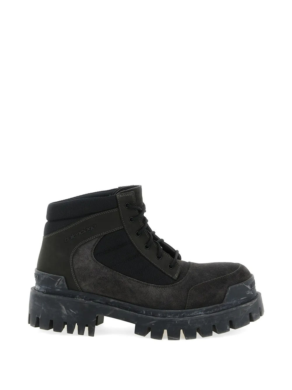 Balenciaga lace-up combat boots Grijs