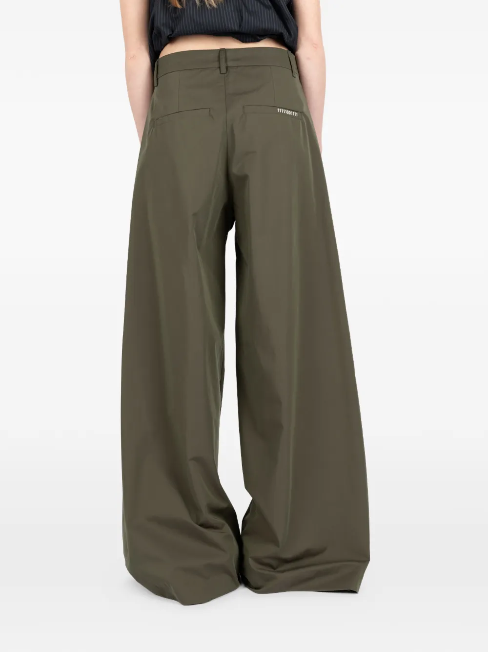 Société Anonyme Broek met wijde pijpen Groen