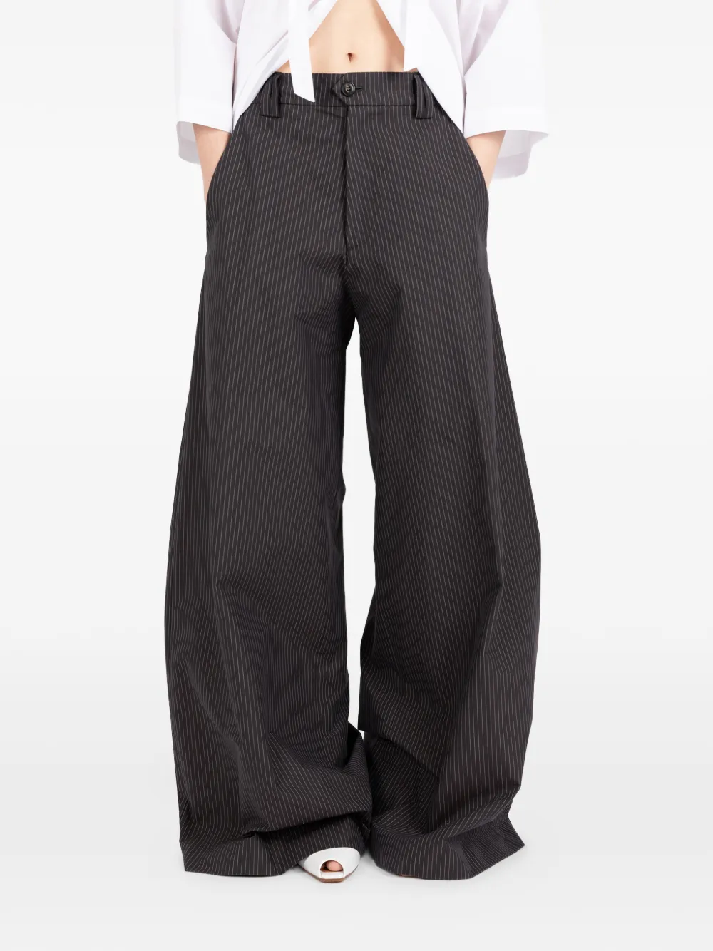 Société Anonyme wide-leg trousers - Marrone