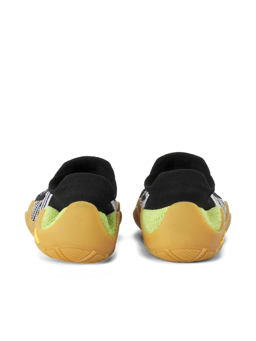 UYN Gestreepte slippers Zwart