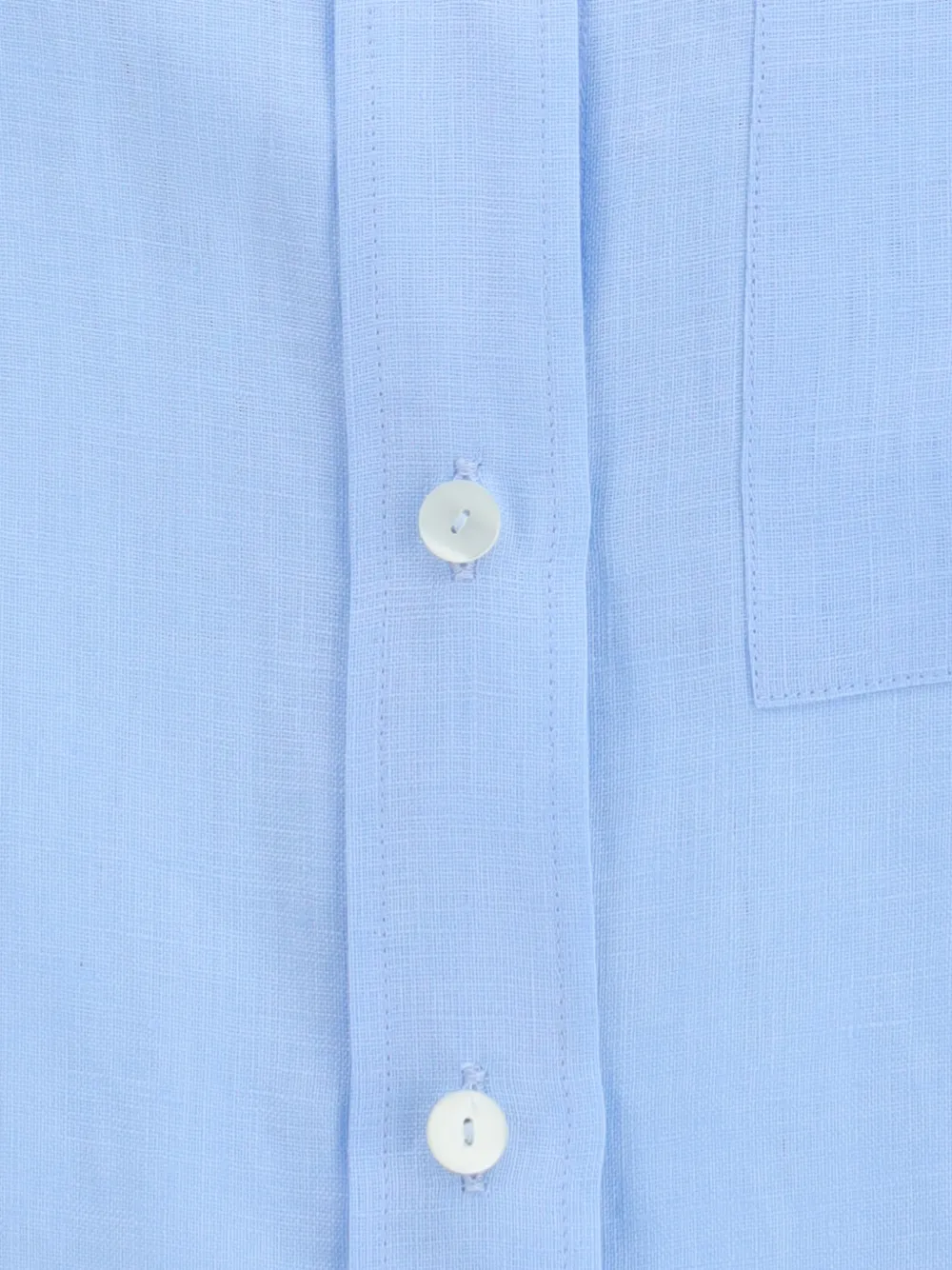  Lardini Camisa De Lino Con Botones - Azul 