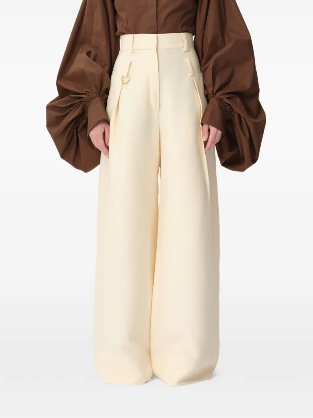 CONCEPTO Edge wide-leg trousers - Giallo