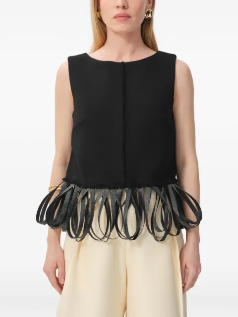 CONCEPTO Raw sleeveless blouse