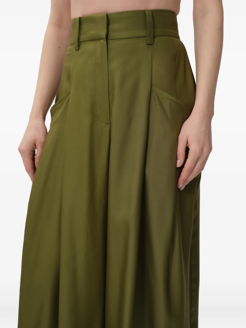 CONCEPTO Wild palazzo broek Groen