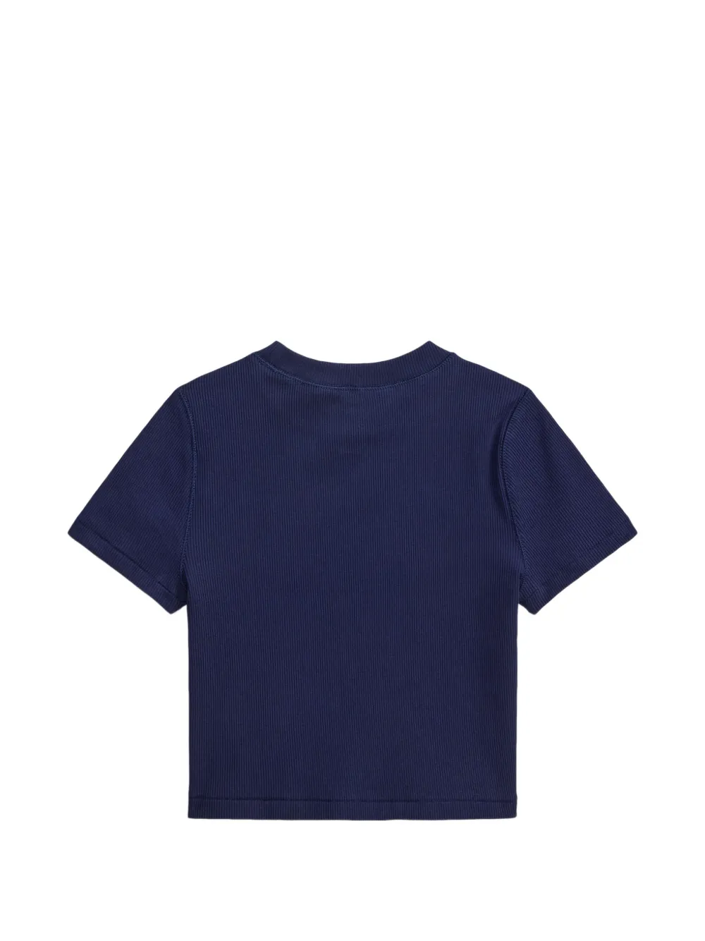 POLO RALPH LAUREN KIDS Geribbeld boxy T-shirt Blauw
