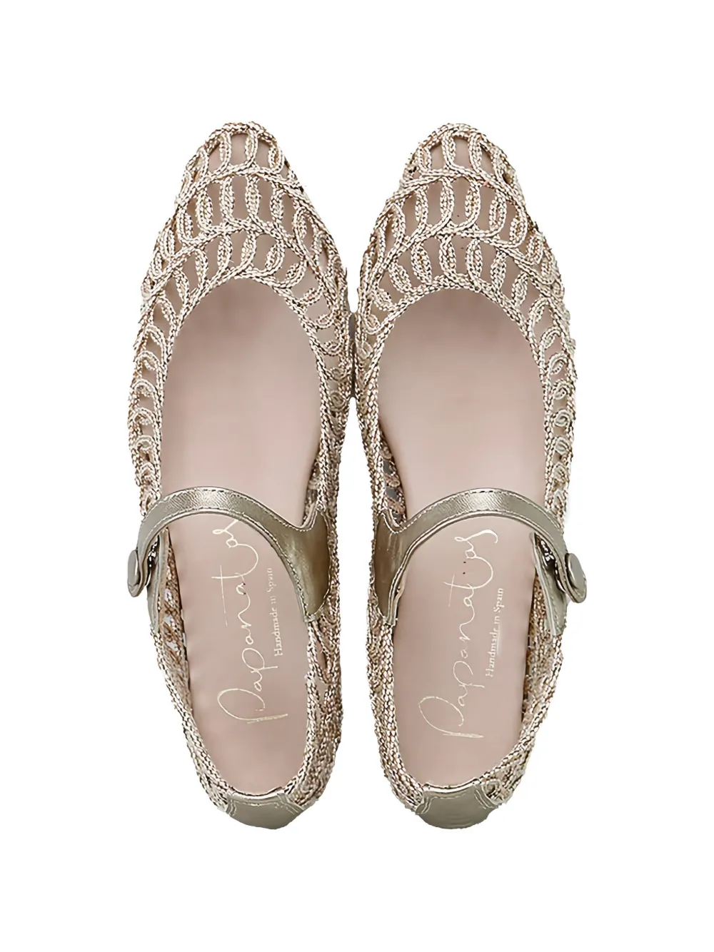 Eli1957 woven leather ballerinas Zilver