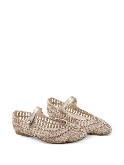 Eli1957   woven leather ballerinas