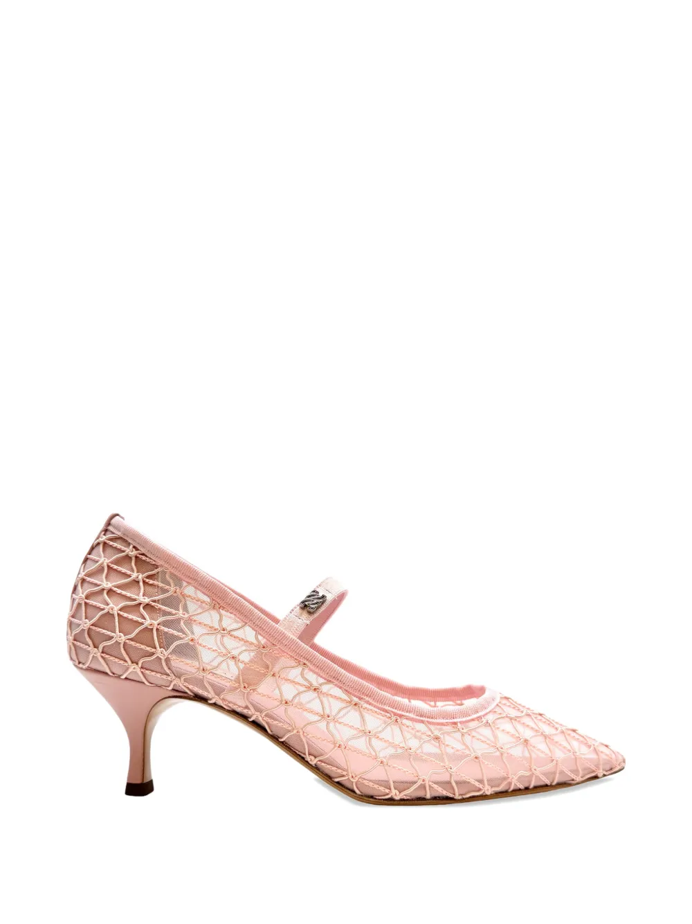 Casadei Julia Avenue logo-detail heeled pumps Roze