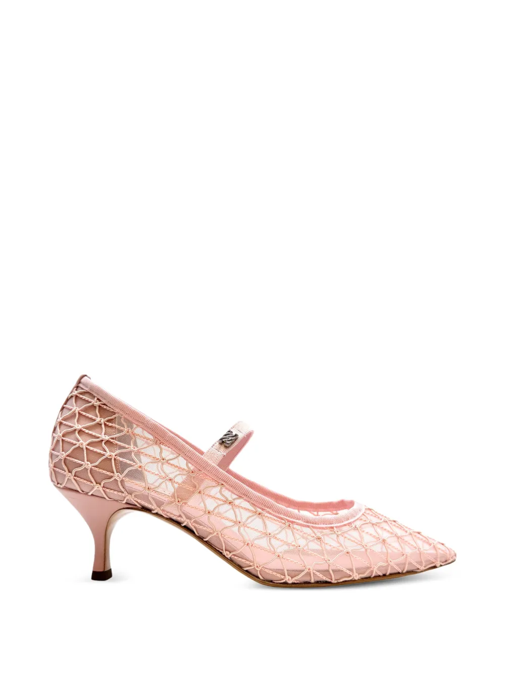 Casadei Julia Avenue logo-detail heeled pumps Roze