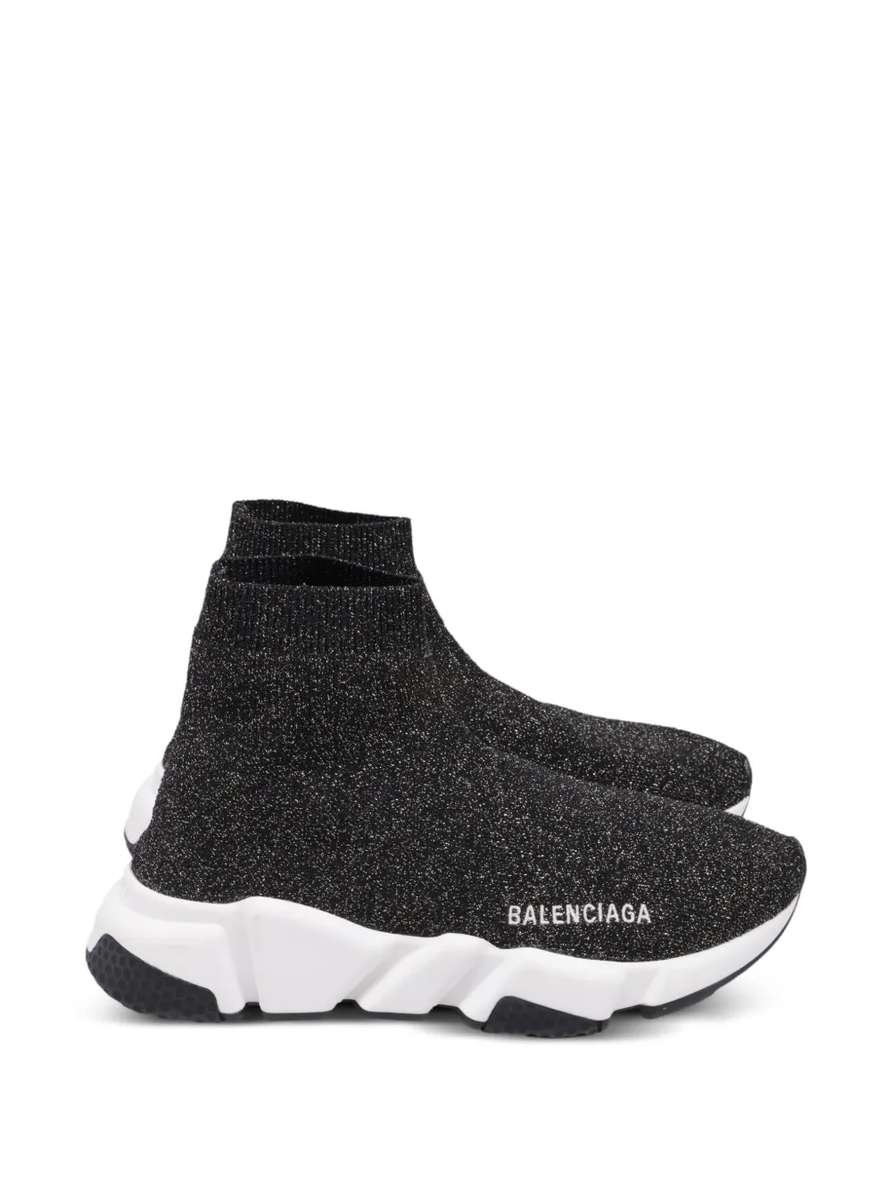Balenciaga Pre-Owned Speed glittered sneakers - Schwarz