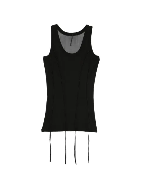 Masnada exposed-seam ribbed tank top
